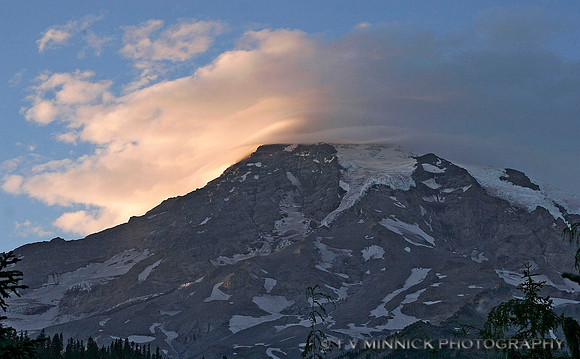 Last Light on Mt. Rainier