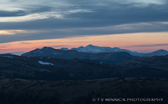 Sunset from Trail Ridge Road
