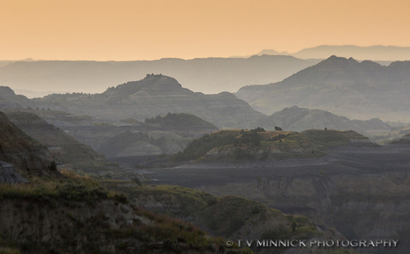 Badlands at Dusk