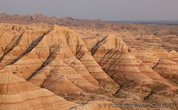 Evening Light on Badlands