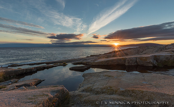 Tidal Pool and Sunset