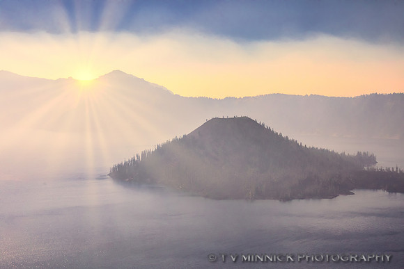 Sunrise Over Crater Lake