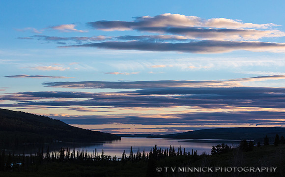 Sunset at Lower St. Mary  Lake