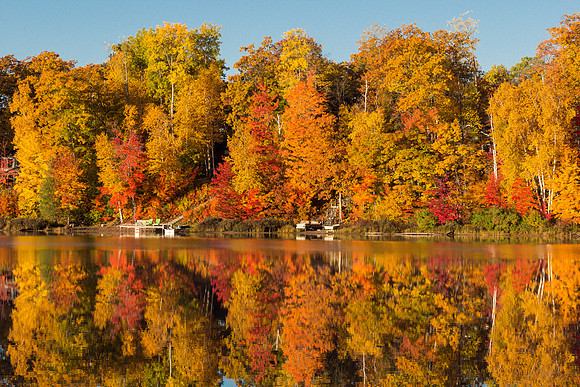 Lakeshore in autumn