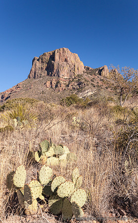 Casa Grande peak from inside the Basin
