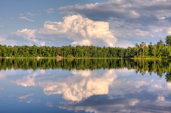 Summer Clouds over the Lake