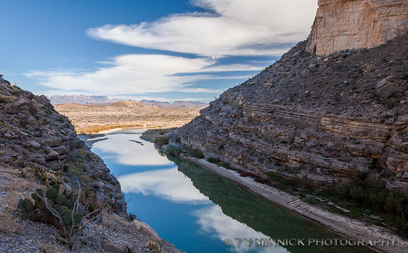 Canyon, River, and Mountains