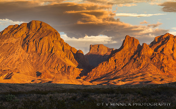 Chisos Mountains at Sunset